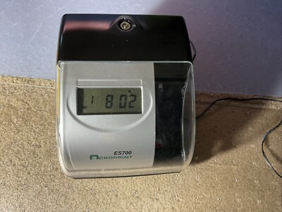 Acroprint ES700 Electronic Multifunctional Time Card Clock Recorder 01-0182-000