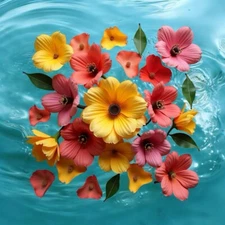 Digital Image Picture Photo Background Desktop AI Art Flower petals & leaves