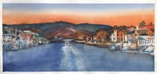 Harbor Cruise : Sandra Watercolors™ California : ORIGINAL PAINTING