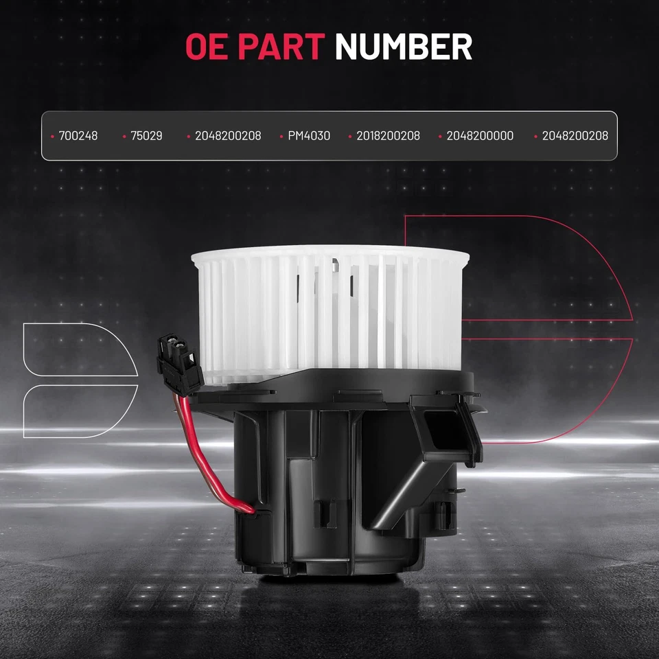 A/C Heater Blower Motor Fan Assembly For Mercedes-Benz W204 W212 C300 C350 AMG Foto 4 de 4