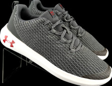 Under Armour Ripple 3021519-100 UA Gray mesh red Running Sneaker Shoes Youth 6Y