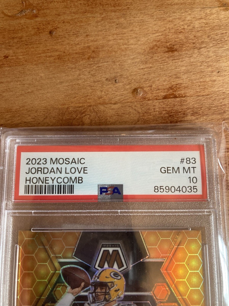 PSA 10 2023 Panini Mosaic Jordan Love Honeycomb Prizm SSP PSA 10 2023 Panini Mosaic Jordan Love Honeycomb Prizm SSP
