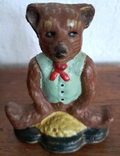 " Niedźwiedź " zabytkowy żeliwny stoper do drzwi vintage nostalgia