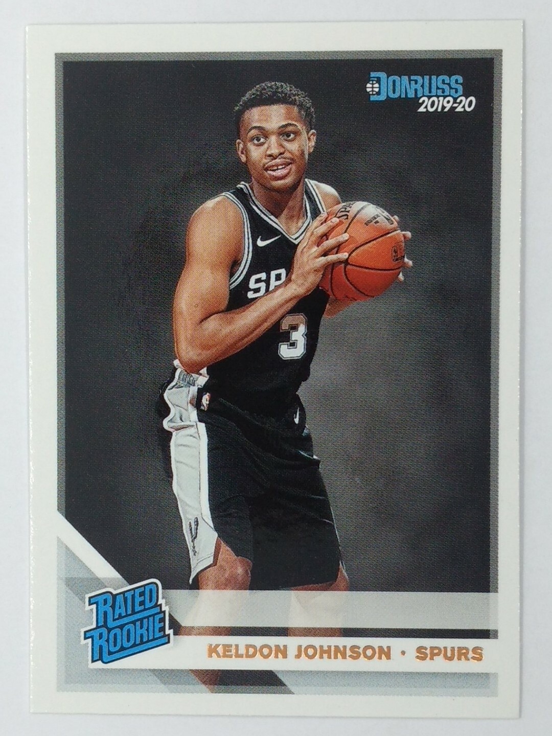 2019-20 Panini Donruss Rated Rookie Keldon Johnson RC #227, Spurs