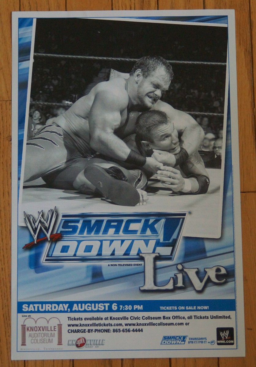 RANDY ORTON VS CHRIS BENOIT 11X17 Smackdown! Event poster 2005 WWE
