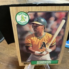 1987 Topps #743 Dwayne Murphy Oakland Athletics Baseball Card