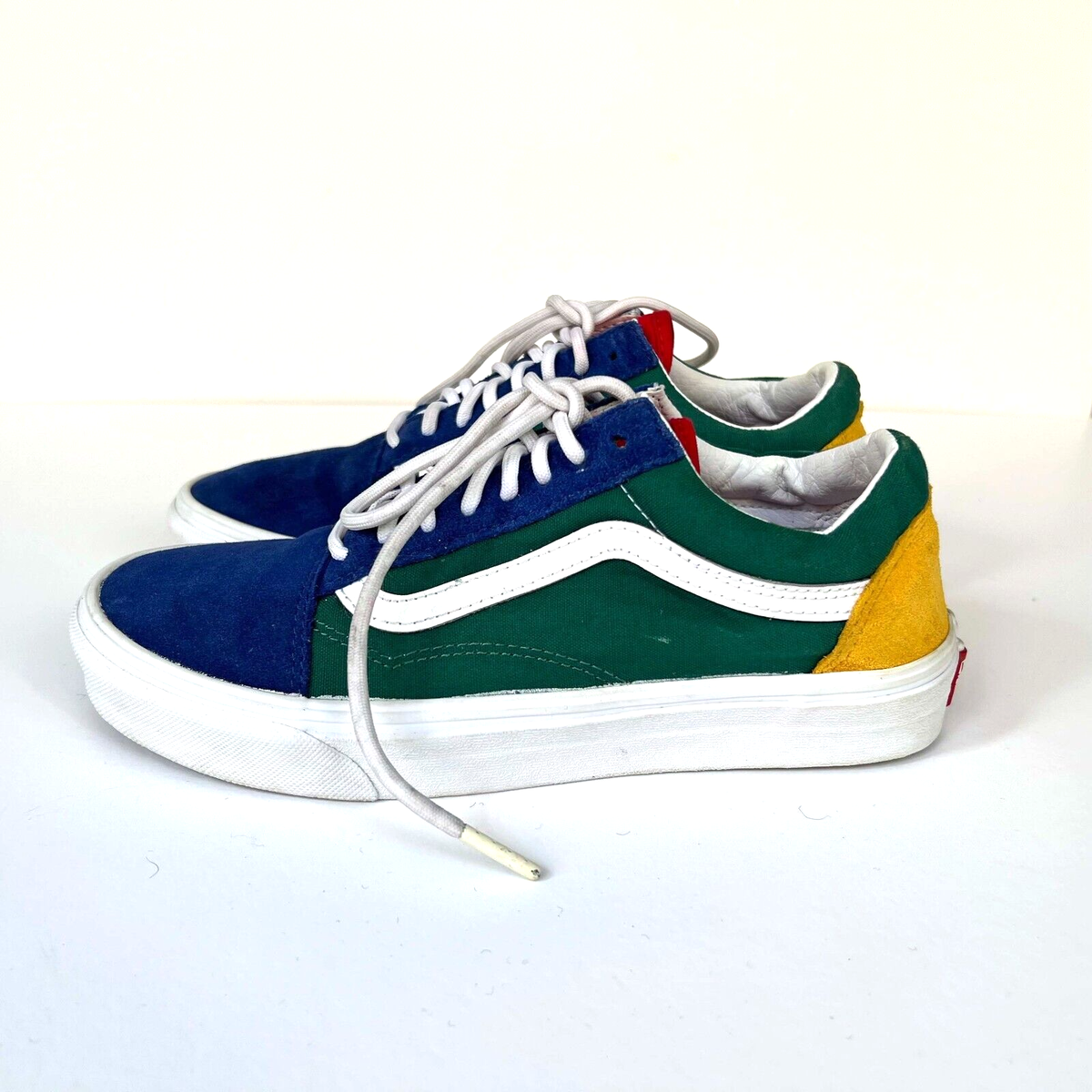 Vans Old Skool Yacht Club Color Block Blue Green Yellow Red Vans Old Skool Yacht Club Color Block Blue Green Yellow Red
