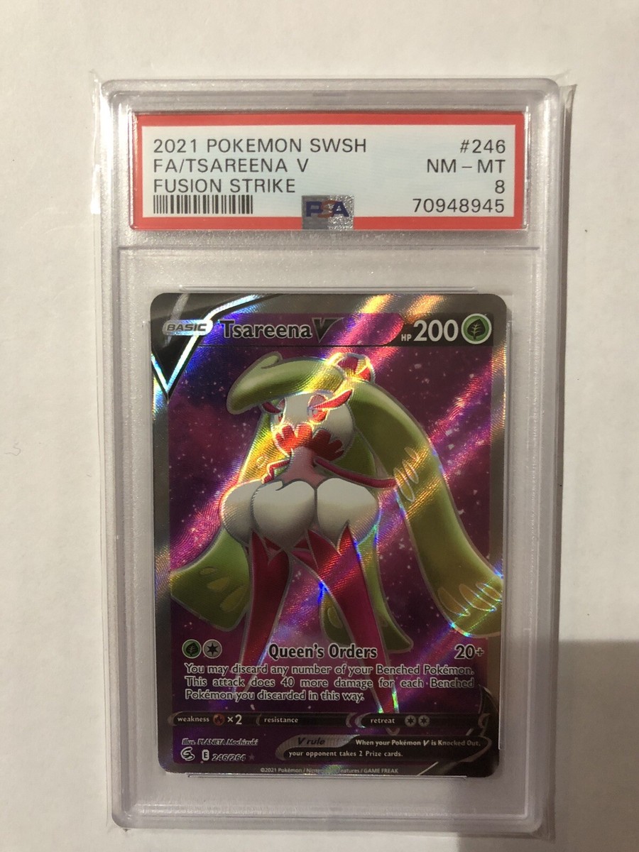 tsareena v pokemon card price - 021/264 - Ultra Rare - Sword & Shield variation to centering Tsareena V 21/264 - Fusion