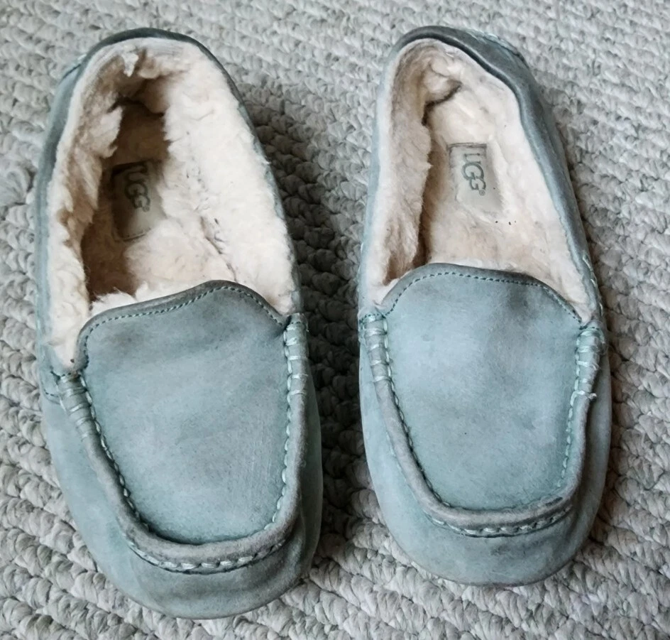 Ugg ansley slippers sea clearance green