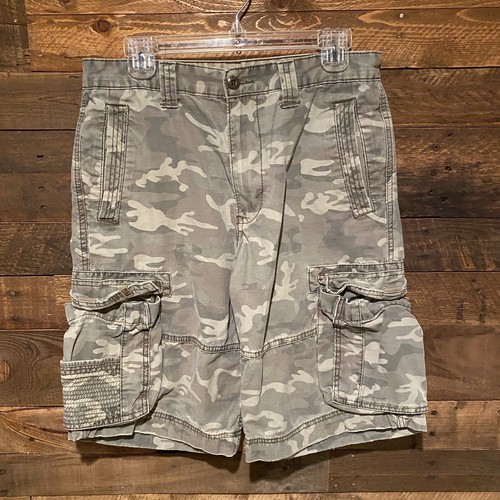 Levi's Strauss Snap Button Camo Camouflage Cargo Shorts Mens Size 30 | eBay