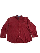 Polo Ralph Lauren XL Chaps Red Plaid Checkered Long Sleeve Button Down Dress