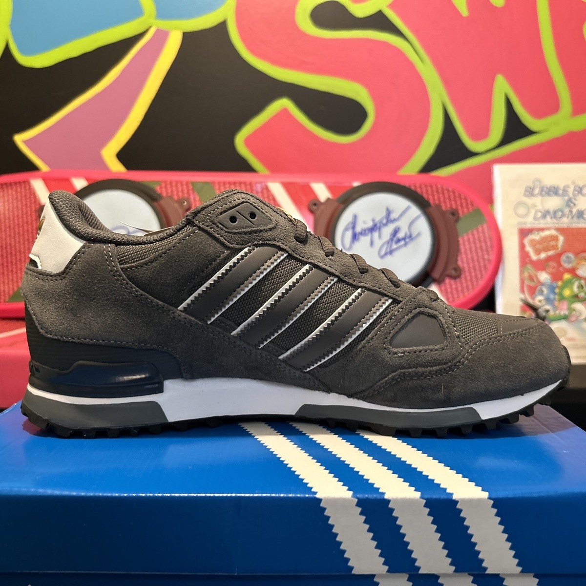 Adidas ZX 750 Low Mens Casual Sneaker Mens Shoes Gray/White Adidas ZX 750 Low Mens Casual Sneaker Mens Shoes Gray/White