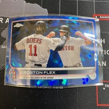 2022 Topps Chrome Update Sapphire Rafael Devers BOSTON FLEX Veteran Combo Invest