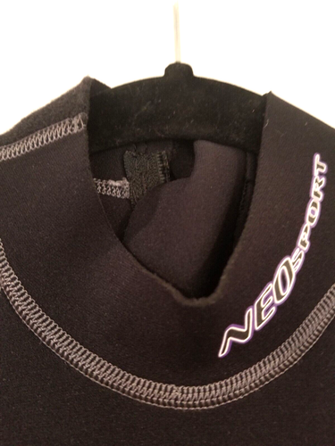 NeoSport 2/0 MM Women's Wetsuit  Short Leg Arm Size 6 Black Purple Neopren Nylon - Picture 6 of 19