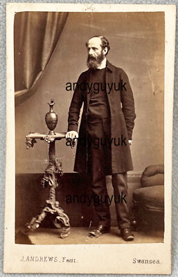 CDV REV ROWLAND SMITH ILSTON WALES SWANSEA SWYNCOMBE ANTIKES FOTO NAMENS ANDREWS