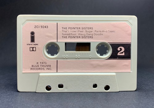 THE POINTER SISTERS Cassette ZCI 9243 **VERY SCARCE ISLAND PINK LABEL** 1973 - Picture 6 of 10