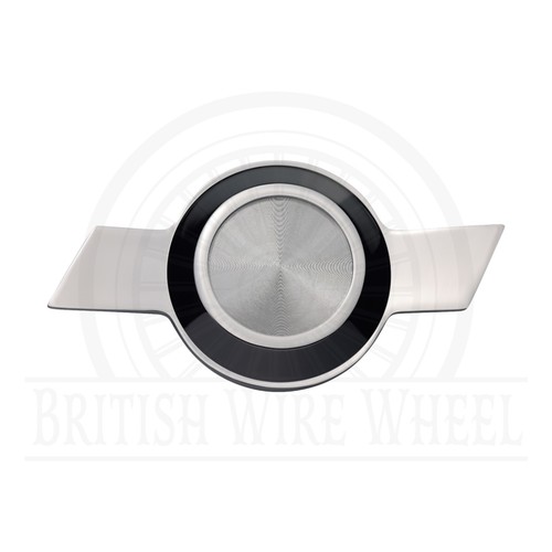 Dayton Eagle Chrome & White Metal Wheel Chip Emblems with Spinner Caps, Set of 4 - Picture 47 of 70