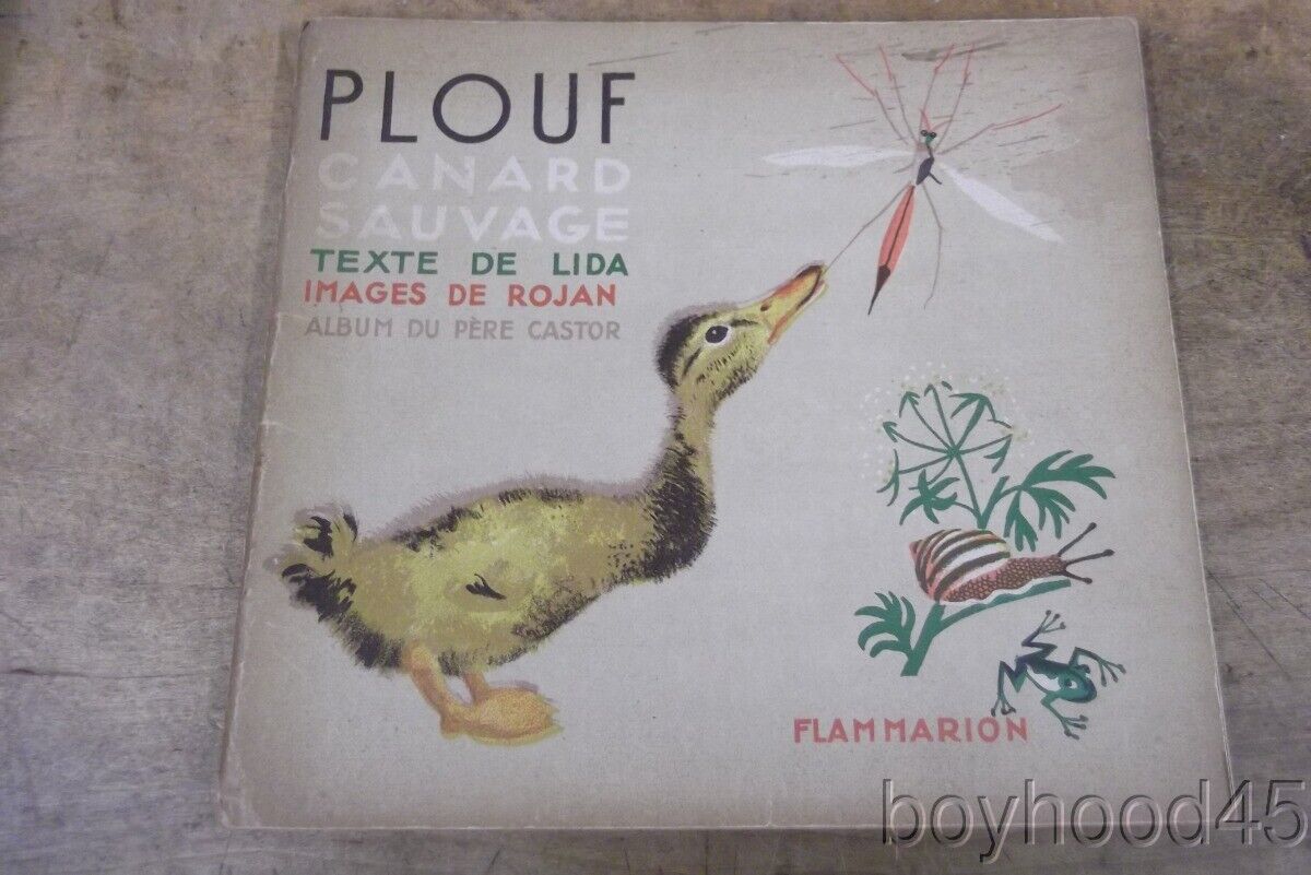 Plouf Canard Sauvage by Lida (WILD DUCK SPLASH), IN FRENCH. 1947