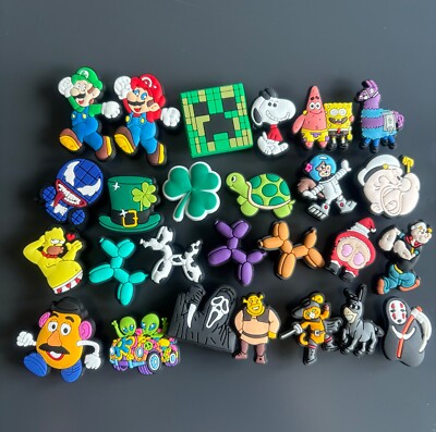 Clog Schuh Charms Krokodil Zubehör Mario Hunde Horror Zirkus Anime Tiere