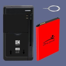 High Capacity 5480mAh Durable Spare Battery Charger Pin for LG Tribute 5,LS675