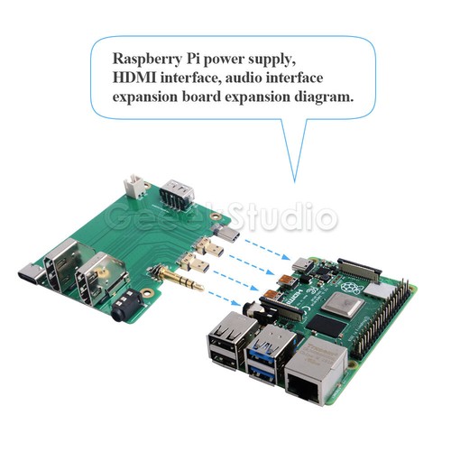 New Acrylic case Raspberry Pi set-top box kit for Raspberry Pi4B extension board - Picture 4 of 8