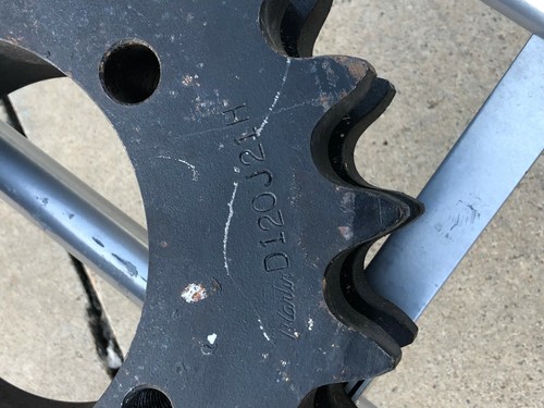 1 NOS Martin D120J21H double bushed bore roller chain sprocket 4-15/16" bore - Picture 2 of 6