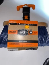 SWOPT Premium Multi-Surface Angle Broom Head – Angled Broom for Indoor and Outdo