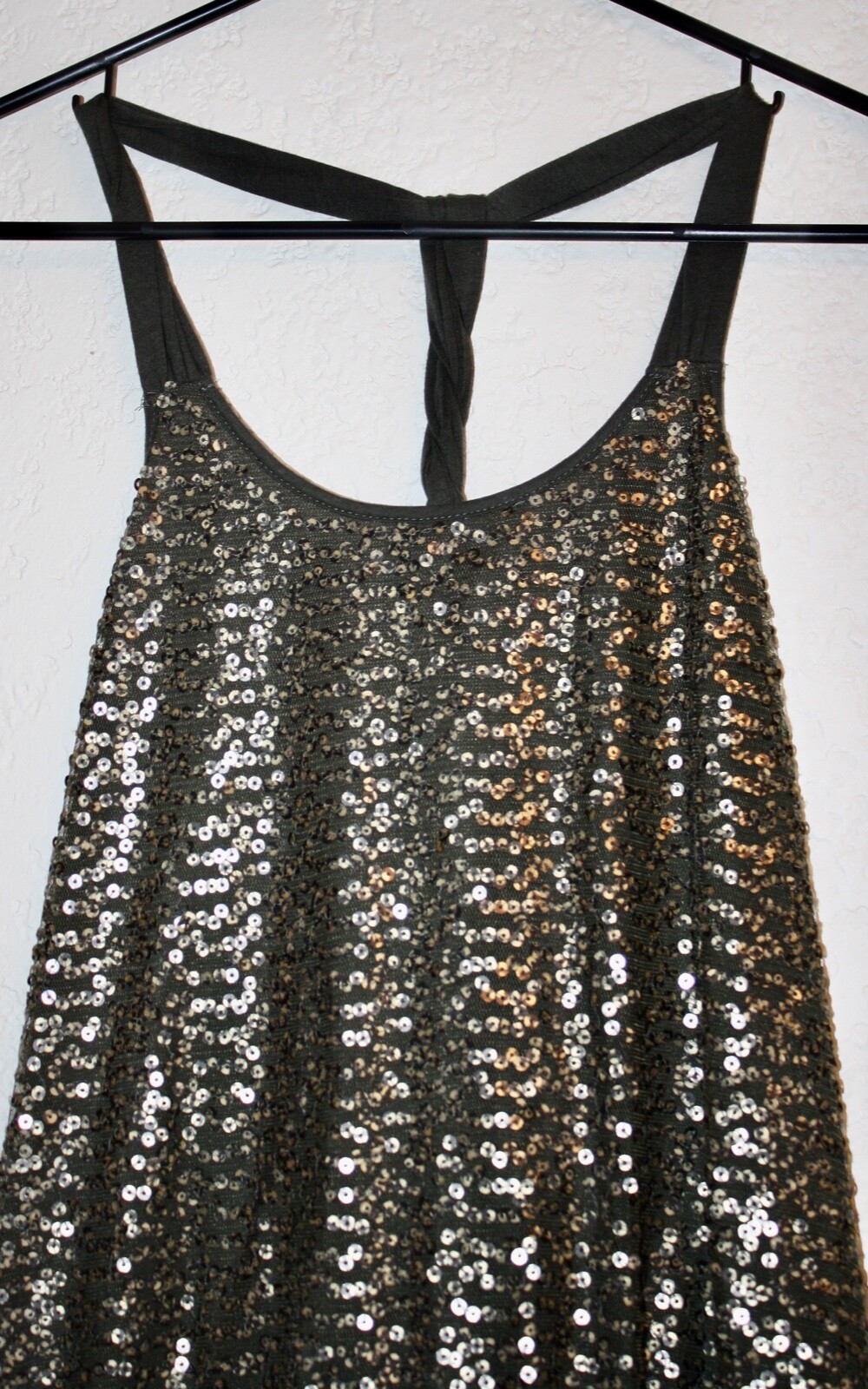EXPRESS Lightweight Sequin Bling w/Racerback Tank… - image 2