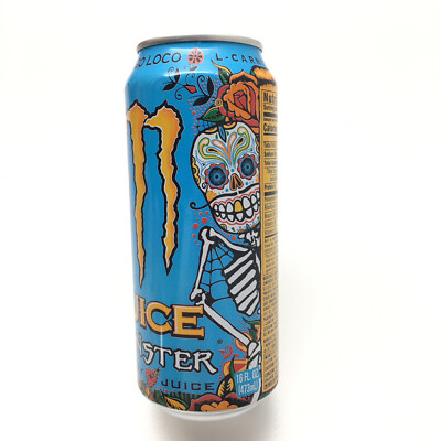 MONSTER ENERGY MANGO LOCO DRINK 16 OZ Size Empty CAN Day Of The