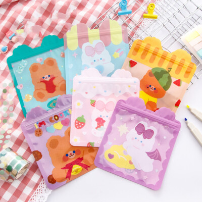 Cartoon Zip Bags Snack Bags Food Packaging Bags Candy Packaging Bags    