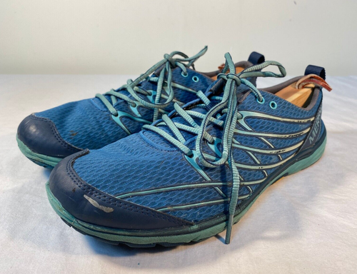 Merrell Bare Access Damen-Traillaufschuhe blau Vibram-Sohlen – US 9