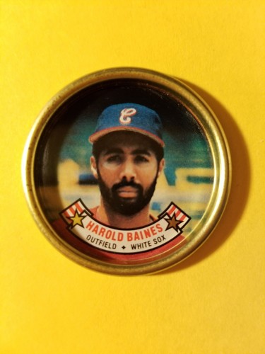 VINTAGE HAROLD BAINES COIN - CHICAGO WHITE SOX 1988 TOPPS COINS MLB BASEBALL - Picture 3 of 4