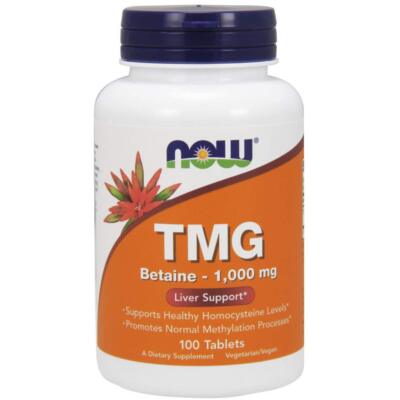 NOW Foods Extra Strength TMG 1000 mg 100 Tablets Nutritional Supplement