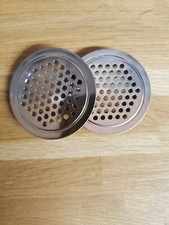 Cigar Box Guitar Parts. 2 Large Sound Hole Covers  65mm Diameter .