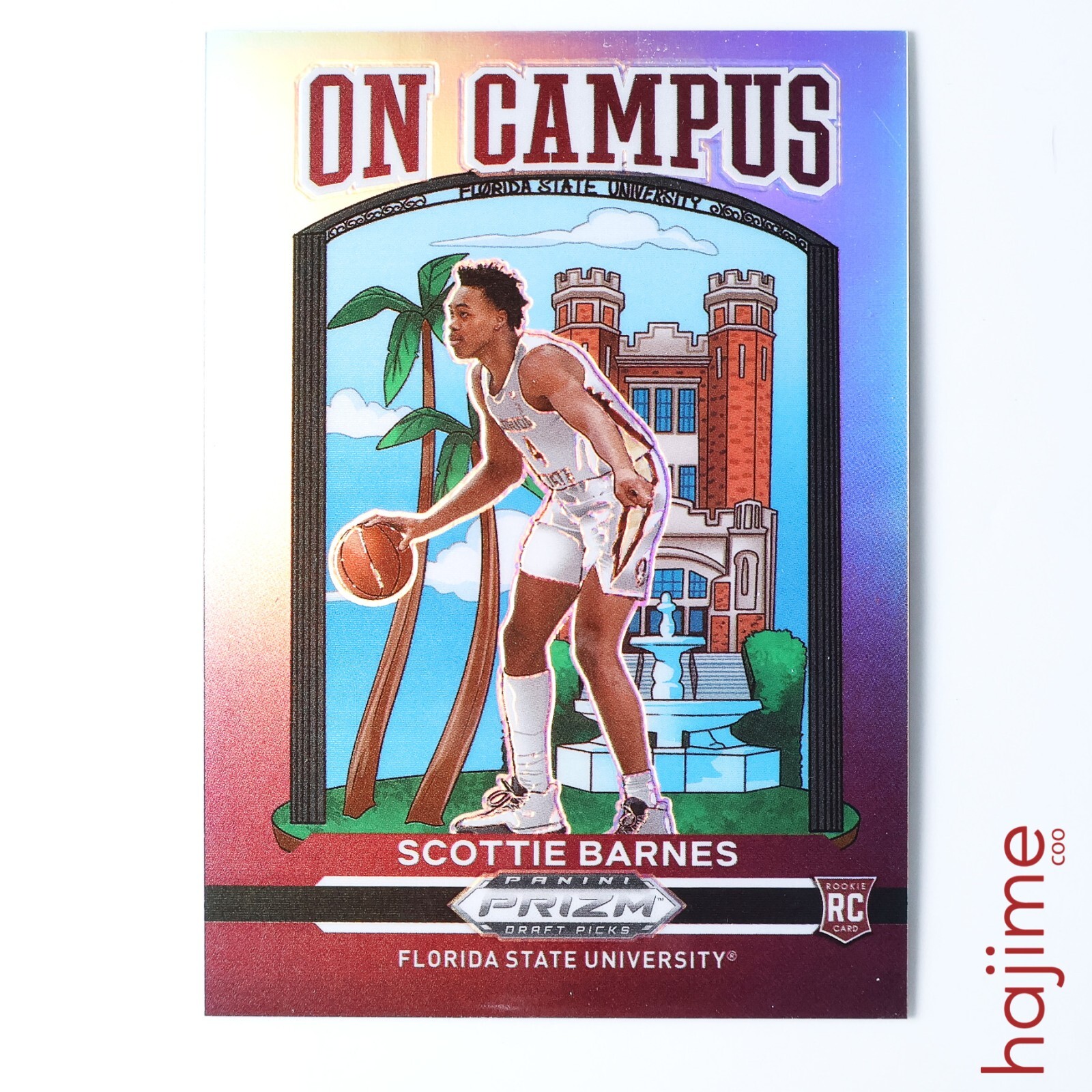2021-22 Panini Prizm Draft Pick Scottie Barnes On Campus #5 Rookie RC