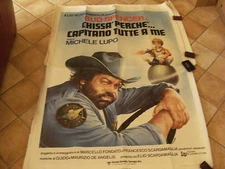 MANIFESTO ORIGINALE CHISSA PERCHE' CAPITANO TUTTE A ME 