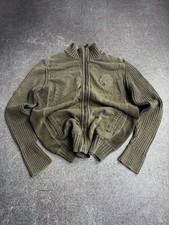 VTG Japanese Streetwear Military Style Wached Full Zip Sweater 90s Y2K