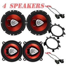 Boss 6.5" Front 5.25" Rear Speakers for 1999-06 GM Crew Cab 4 FULL DOORS ONLY 