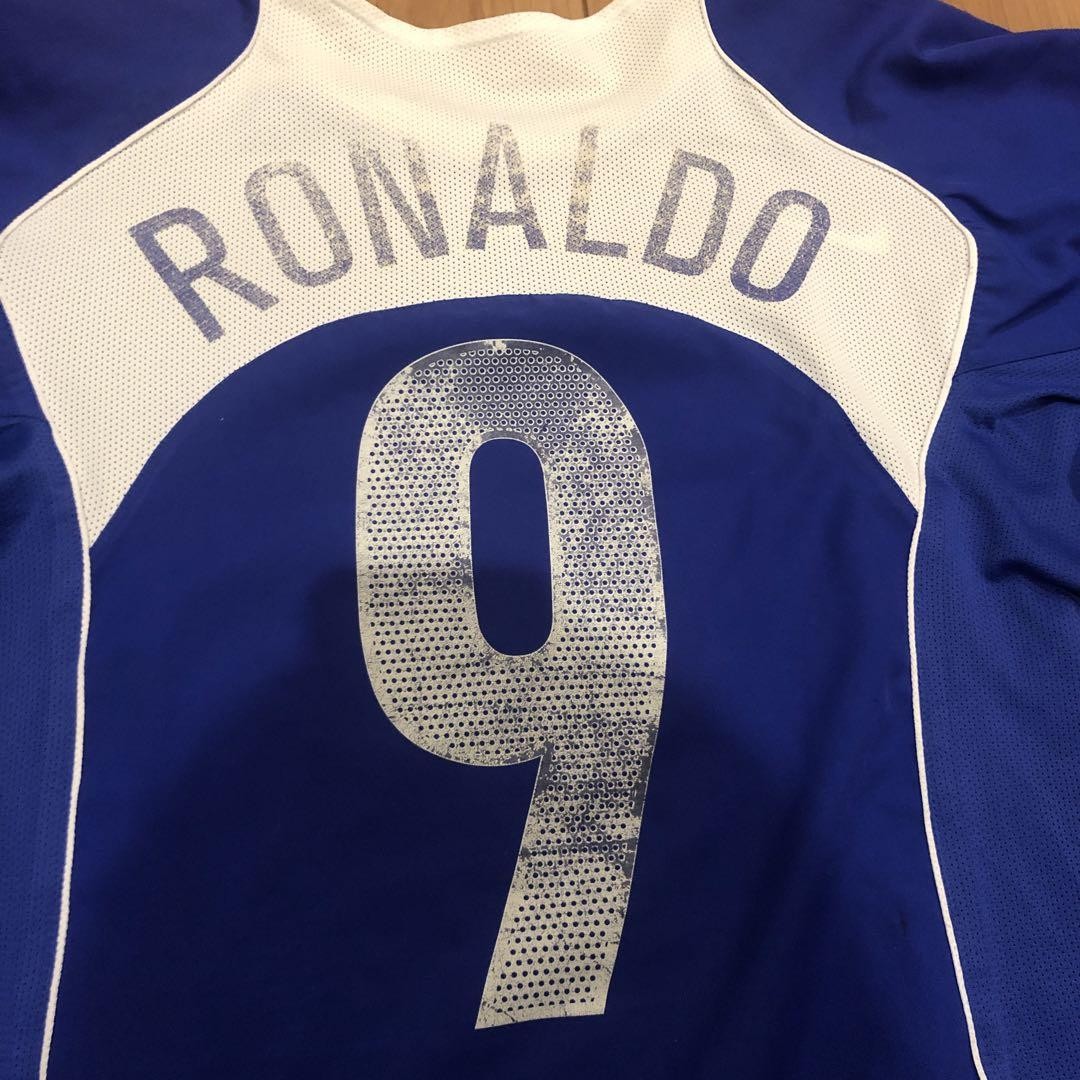ウェア 04s Brazil National Team Uniform Ronaldo Nike 04/05 Brazil National Team Ronaldo Away Jersey - Used