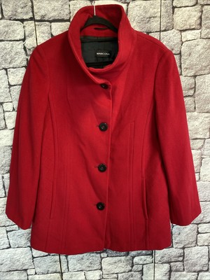 Marcona Fleece Jacke Kurz-Mantel Rot 40/42,wolle-Kaschmir-,17A104