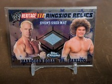 2008 Topps Chrome Heritage III WWE Hardcore Holly vs. Carlito Ringside Relics