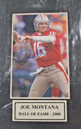 Joe Montana Autographed San Francisco 49ers 3 x 5 Photo W/ COA