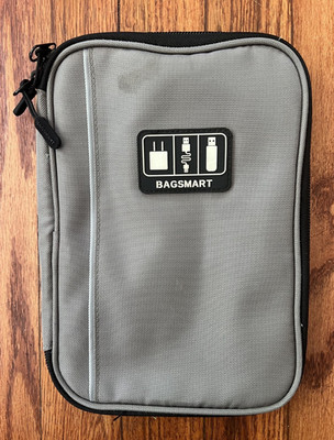 BAGSMART Travel Organizer Tech Pouch Cord Charger Storage