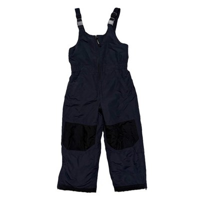 LL Bean Kids Cold Buster Snow Bibs Pants Size 5/6 Black Thinsulate Ski Overalls