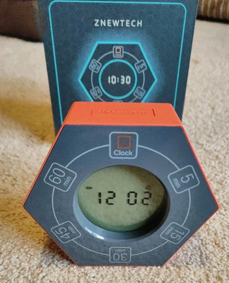 Znewtech Sechseck drehbarer Timer (ORANGE) ~ Produktivitätsstudie Pomodoro Küche