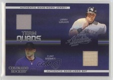 2005 Playoff Absolute Memorabilia Single Materials Larry Walker Clint Barmes a8r
