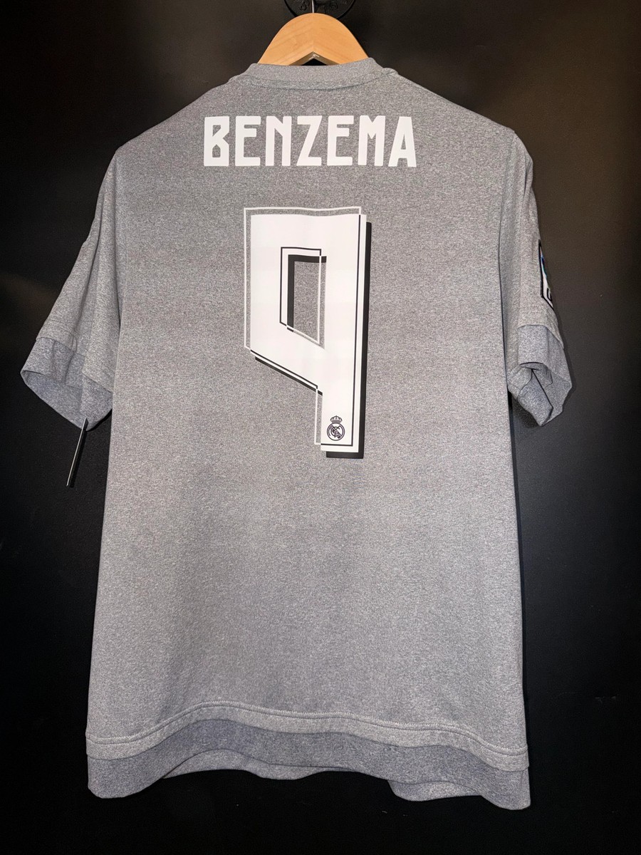 REAL MADRID BENZEMA 2015-2016 ORIGINAL JERSEY SIZE M | eBay