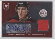 2013 Totally Certified Platinum Red Jerseys 41/50 Stefan Matteau #187 Auto 10r6
