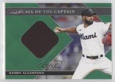 2022 Topps Derek Jeter Call of the Captain Relics Green 3/75 Sandy Alcantara 2f9