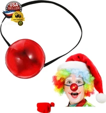 Light up Clown Nose Bulk Red Clown Nose Christmas Reindeer LED Red Cosplay Prop 
